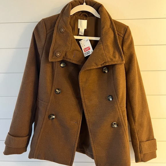 H&M Jackets & Blazers - H&M Brown Winter Short Coat Size 2